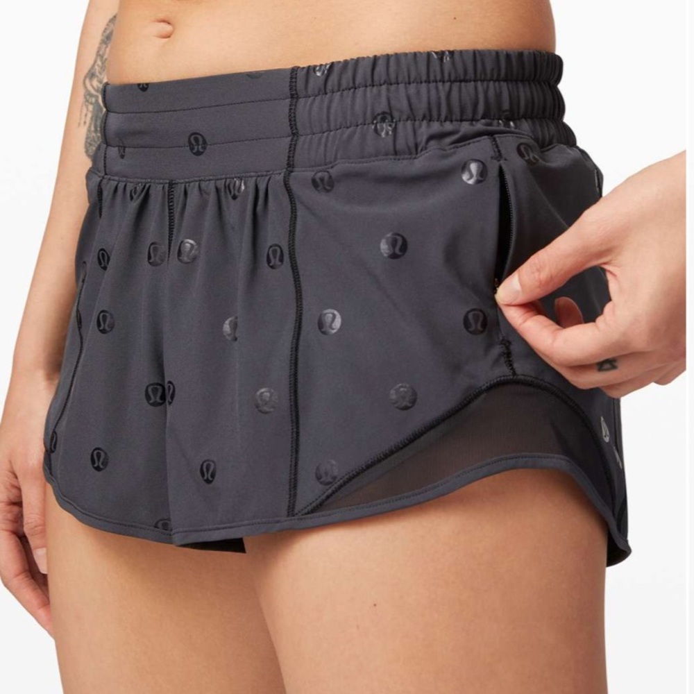 Lululemon hotty hot logo shorts